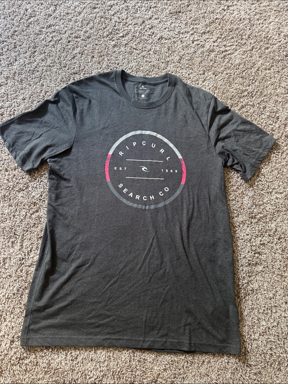 Rip Curl Men's Black Graphic Logo Tee - Size XL - NWT